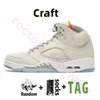 2023 Jumpman 5 High OG 5s Basketbalschoenen Heren Dames A Ma Black Light Bone University Blue Lucky Green Bean Fire Red Suede Craft Sail Heren Trainers Sport Sneakers Maat 13