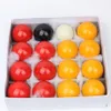 30mm 16pcs set Red yellow Snooker Billiard Pool eight ball Snooker balls1273y