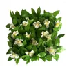 Decorative Flowers Artificial Topiary Hedge Privacy Plant Fence Portable Greenery Panel Screen For Balcony Lawn Porch Garden Decoration