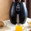6.3 Qt Stor familjestorlek Groreess Air Fryer med digital temp och tidskontroll, anpassningsbara 8 i 1 funktioner för stekning, matlagning, rostning, broiling, 1500 W, svart