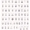 Локеты Fashion 75 Styles Love Жемчужные клетки подвески для ожерелья браслет DIY Ювелирные украшения