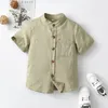 Koszule dla dzieci chłopcy koszule dziewczynki bawełniane bluzki oddychane ubranie dla dzieci stojak z długim rękawem stojak na ubrania dla dzieci biała koszula 230803