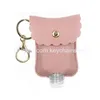 Key Rings Portable Hand Sanitizer Bottle Leather Case Student School Bag Disinfection Water Chain Pendant Travel Drop Delivery Jewelry Dhnre