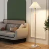 Lampade da terra Retro Light Luxury Wood Grain Lamp Ins Wind Simple Pleated Bedroom Bed Sofa Study