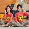 Pull 100% pur coton vêtements pour adolescentes pyjamas de Noël pour enfants ensemble de pyjamas pour enfants pyjamas pour enfants dessin animé pyjamas d'hiver Z230724