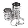 Baking Tools Double Rolled Tart Rings Stainless Steel Round Muffin Metal Crumpet Molds For Making 24