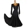 Stage Wear Modern Ballroom Dance Dresses Polka Dot Gown Dress Foxtrot Women Waltz Skirt Red Black MQ245