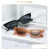 Óculos de sol Personalidade Cat Eye Trendy Driving Óculos de sol Uv400 aerodinâmicos Feminino Street Shooting Eyewear Designer de moda Drop Deliv Dhqwp