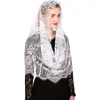 Brautschleier Diyalo Infinity Wrap Style Kopfbedeckungsschleier Katholischer Blumenspitzenschal Kapelle Lateinische Messe Mantilla für Vintage-Hochzeitsschal