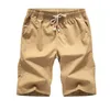 2022 Färgglada 100% Pure Cotton Summer Men Beach Mens Khaki Home Shorts Casual White Sweatshorts 5xl Sale