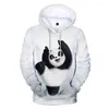 Felpe con cappuccio da uomo Felpe con panda 3D Uomo Donna Pullover con cappuccio Cute Kids Ragazzi Ragazze Felpa Harajuku Streetswear