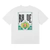 23ss Rh Mens T shirt High quality Tess Designer Casual Fashion Short Sleeve Europe America Men Women Round neck Tshirts Coconut Tree Racing print High 06