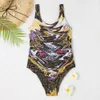 ملابس السباحة النسائية F Designer Swimsuit Solid Bikini مجموعة النسيج المنسوجات منخفضة الخصر بدلات الاستحمام على الشاطئ ارتداء ملابس السباحة