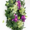 Decorative Flowers Simulated Hydrangea Garlands Wall Hanging Wreaths Forest Wedding Scene Decorations Fake Home Door