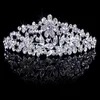 Strass brilhantes Princesa Coroa Tiaras Tiara de Noiva Pente Presilha de Cabelo Jóias de Casamento Noiva Baile de Formatura 243o