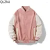 Mannen Jassen Amerikaanse Retro College Jas Mannen Streetwear Trend Jas Y2K Straat Hip Hop Honkbal Uniform Paar Casual Varsity Bomber