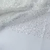 KY-4063 Abito femminile francese Tulle bianco Tessuto di pizzo con perline Tessuto netto con paillettes Ultimi 5 metri Ricamo di qualità superiore Festa per banchetti da donna Quotidiano Estate 2023