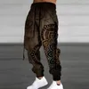 Pantalons pour hommes Vintage graphique polaire pantalon vêtements automne hiver épais gymnase Long Streetwear mâle taille ample à lacets pantalons de survêtement