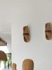 Appliques Japonais Rétro Vintage Wabi-Sabi Lampe Ratta Tissage Appliques Décor À La Maison Salon/Modèle Chambre Chambre Allée El Chez L'habitant