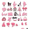Accessori per parti di scarpe Pink Sweety Hole Clog Part Charms Fibbia Pvc Soft Rubber Garden Charm Scarpe Drop Delivery all'ingrosso Dhrkn Dhvwt
