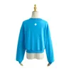 lu Pullover da donna Fitness Autunno Maglione con scollo a V Outdoor Running Felpe a maniche lunghe da donna larghe