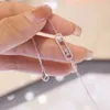 Strands Strings Classic S925 Sterling Silver Women's Fashion Necklace Mobile Diamond Luxury Jewelry Gift for Girl Friend 230721