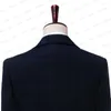 Ternos masculinos 2023 azul xadrez formal masculino terno fino ajuste lapela entalhada smoking casamento para padrinhos moda masculina traje jaqueta casaco blazer