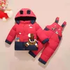 Pullover Winter warme jas jumpsuit voor baby jongens en meisjes cartoon kledingset voor kinderen en peuters van 1-4 jaar Z230724