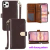 Fashion Designer Phone Cases For iPhone 15 14 13 Pro max 15 14 Plus mini 11 11Pro XR XSMAX shell leather Multi-function card package storage wallet cover