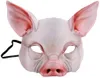 Half Face Animal Mask Pig Mask Horror Pig Mask för Halloween Costume Party Cosplay Props gratis frakt