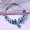 2023 New Arrival Covered Cat Eye Stone Green Mori DIY Crystal Beads Bracciale da donna Gioielli