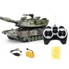 ElectricRC Car 1 32 24G RC Military Battle Tank Digital Control Toy Model High Speed Stunt w Bullet er Teens Favor 230724