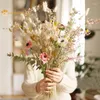 Decorative Flowers Natural Dried Jewelweed Bouquet Boho Home Decor Artificial Flower Gem Jewelry Grass Wedding Decoration Pography Props