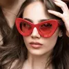 Occhiali da sole 2023 Cat Eye Fashion Women Vintage Designer Black Glasses Sun For Female UV400 Eyewear Shades