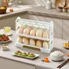 Storage Bottles Refrigerator Egg Organizer Food Containers Fresh-keeping Case Holder Tray Dispenser Kitchen Boxes