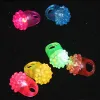 500pcs Flashing Bubble Ring Rave Party Piscando Soft Jelly Glow Venda imperdível! Cool Led Light Up Luzes LED de dedo LL