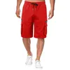 Mäns shorts Pure Cotton Cargo Casual For Men Summer Tickets Loose Work Fitness JOGGERS Gym Sportkläder