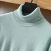 Camisolas masculinos 2023 Mink puro Cashmere Turtleneck Sweater de alta qualidade Swea de moda casual de mangas compridas