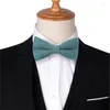 Bow Ties Candy Color Tie Classic Shirts Pre-tied Bowtie For Men Wedding Business Solid Butterfly Cravats