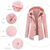 Women's Trench Coats Coat European Size Medium Length Cardigan Hooded Jacket Outdoor Raincoat