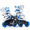 Встроенные роликовые коньки Один линейный роликовый коньки для 3 ~ 10 лет детей в катания на коньках катание на коньках.