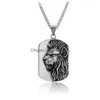 Pendant Necklaces Retro Animal Leopard Head Necklace Stainless Steel Celtic Chain For Men Women Fashion Fine Jewelry Drop Delivery Pen Dhqnr