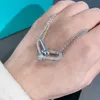 قلادة قلادة v الذهب T Home Home Horseshoe Buckle Necklace عالية الجودة لامعة 18 كيلو وادي الذهب وادي الوادي نفس سلسلة الترقوة V7QB