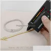 Pendanthalsband 2mm breda Moissanite Tennis Armband SLIVER Halsband Diamond Jewelry Chain Drop Delivery Pendants Dhary