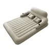 "Premium Waterproof Inflatable Mattress with Backrest - Fast Inflation, Foldable Design - Ideal for Bedroom Furniture - 152cm x 203cm x 22cm"