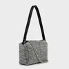 Varumärkes arvtagning Crystal Mesh Clutch Bag Women's Heires Bag Chain Rhinestone Bag Full Of Diamond Leather Hand Bärande liten påse Singel arvtagare axelväska