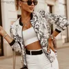 Giacche da donna Fashion Flower Stampa manica lunga Bomber da donna Zipper Up Cappotto vintage Top Elegante Slim Basic Giacche da donna 4 colori T230724