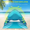 Tents and Shelters TOMSHOO 3-4 person beach tent instant pop-up beach sunshade tent canopy cabana outdoor camping tent with handbag 230720