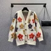 Femmes tricots 2023 automne pull femmes coréen vêtements lâche broderie tricot Cardigan décontracté grande taille manteau hiver surdimensionné chandails doux