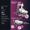 Inline Roller Skates OUMEY Kids Size 3-6 Pink/Black Unisex One Pair Kids Skate Inline and Quad HKD230720